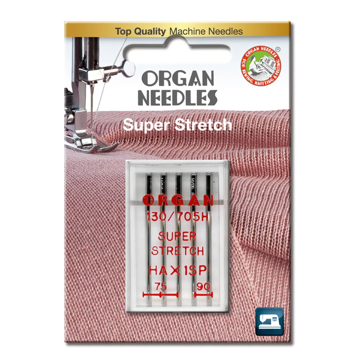 Organ Needle Super stretch 75-90 - overlock