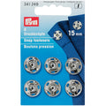 Prym patentknapper 15 mm 6 stk - sølv