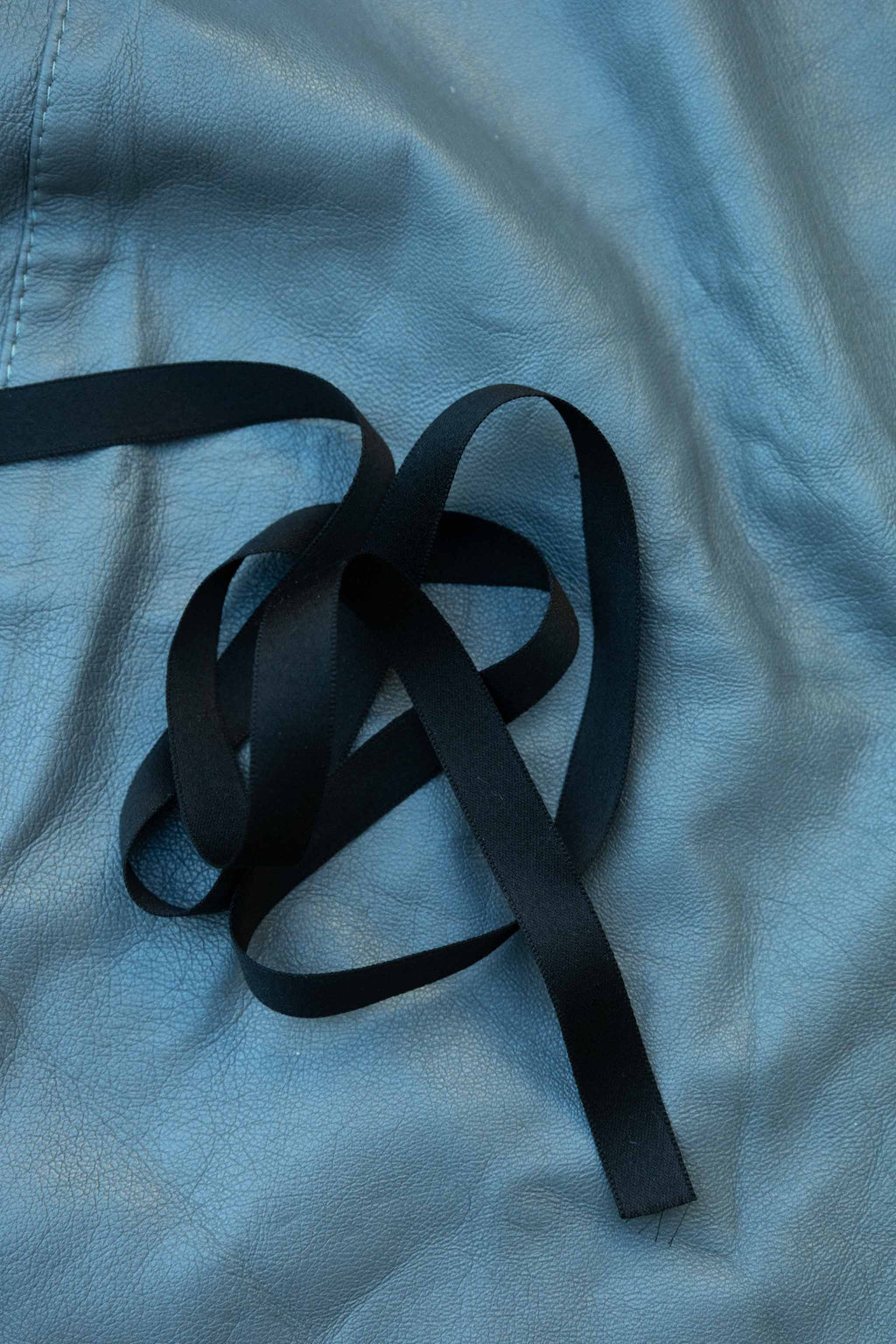 Satengbånd bomull, sort