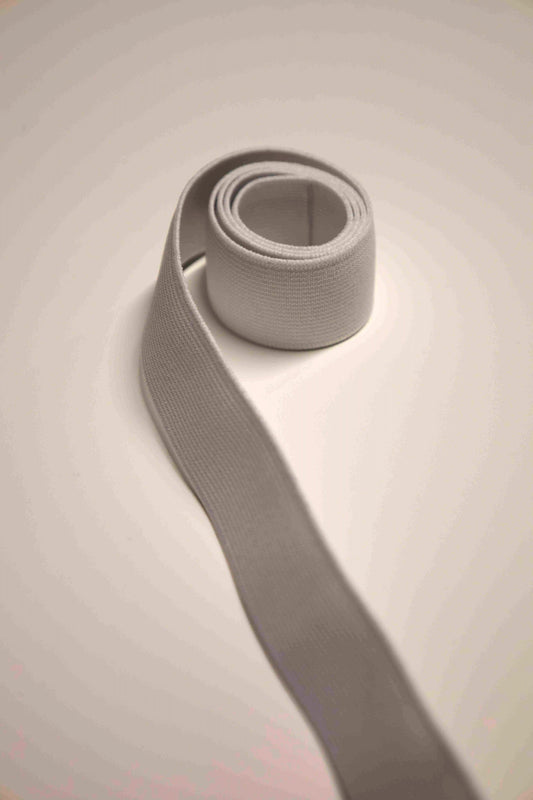 Strikk 25 mm hvit - 1 meter