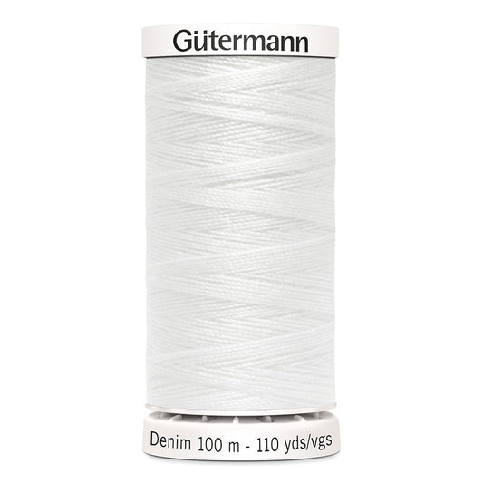 Gütermann Denim 1016, Hvit