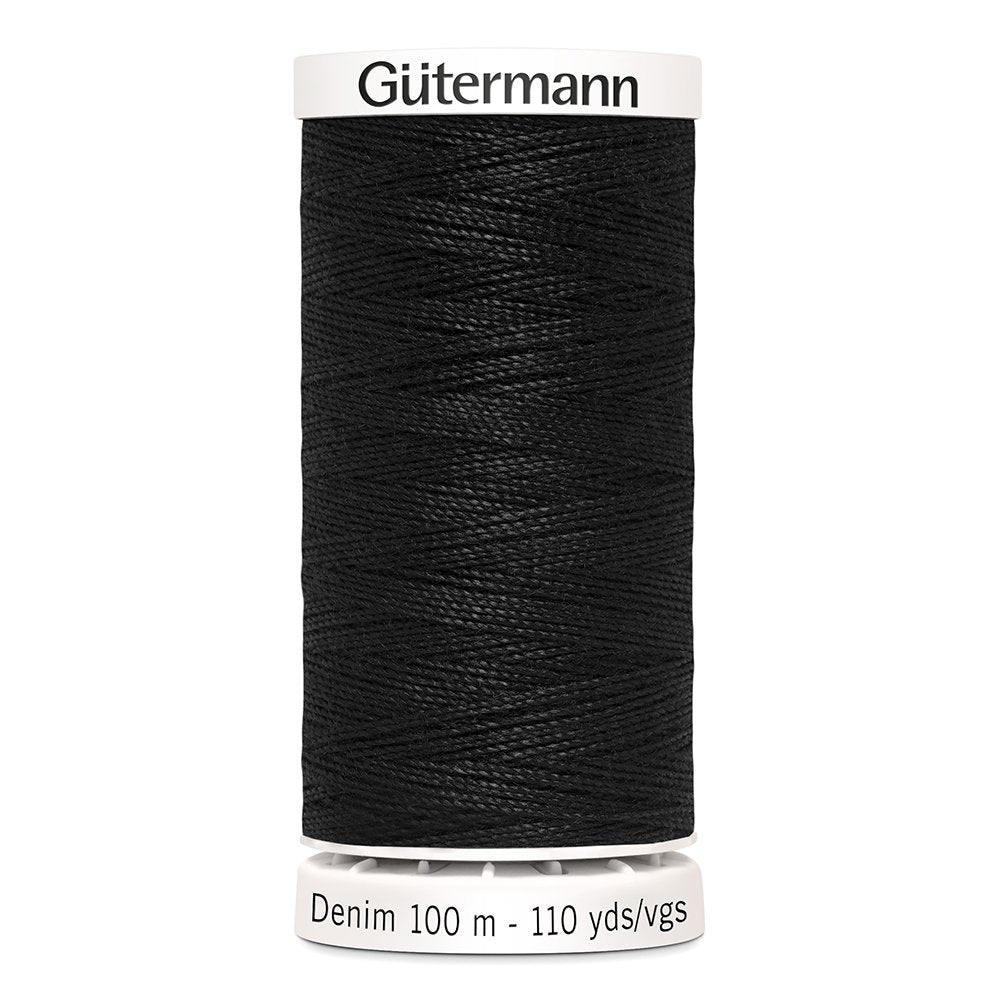 Gütermann Denim 1000, Sort