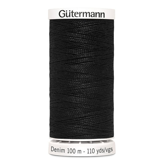 Gütermann Denim 1000, Sort