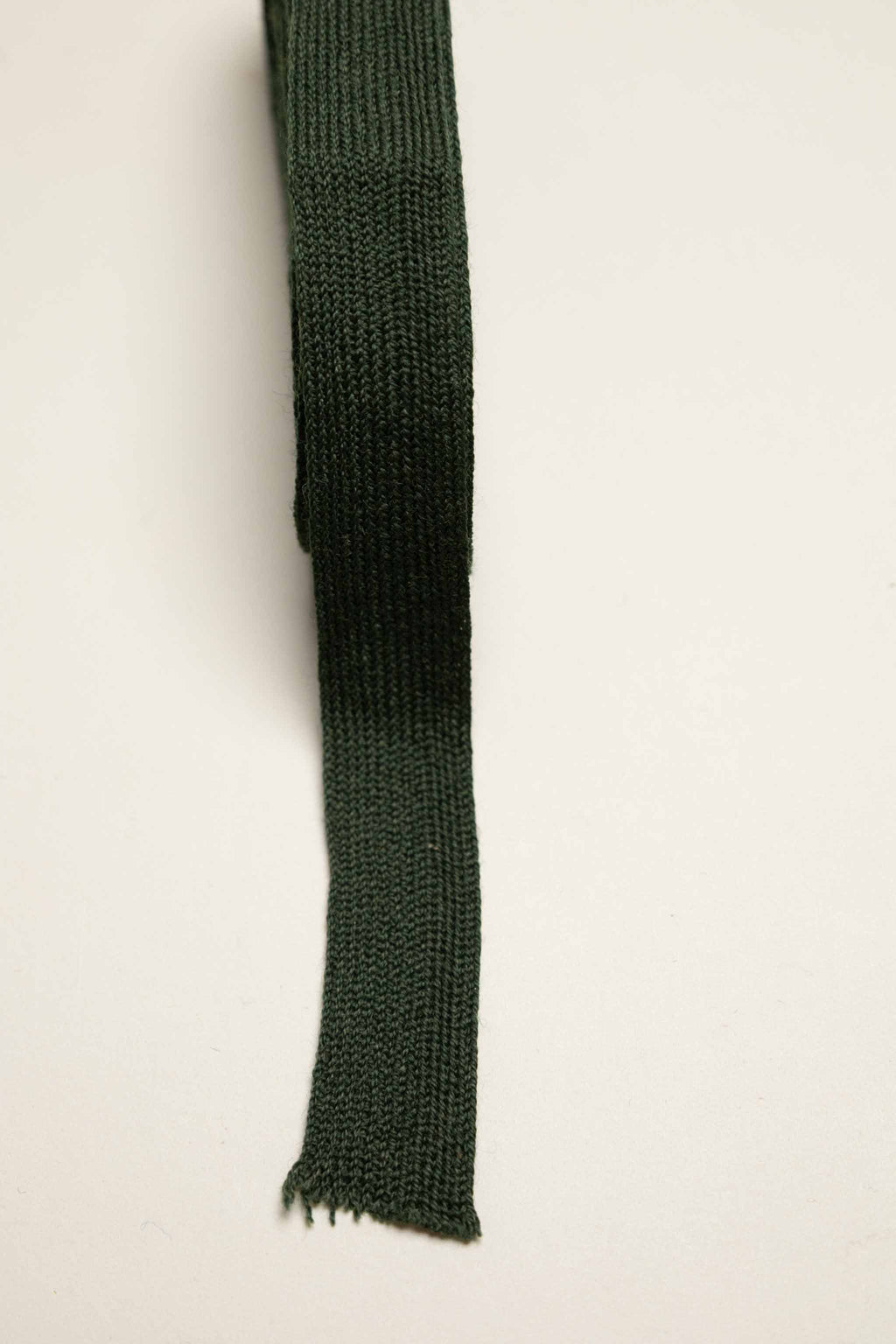 Strikkebånd ull grønn, 25 mm