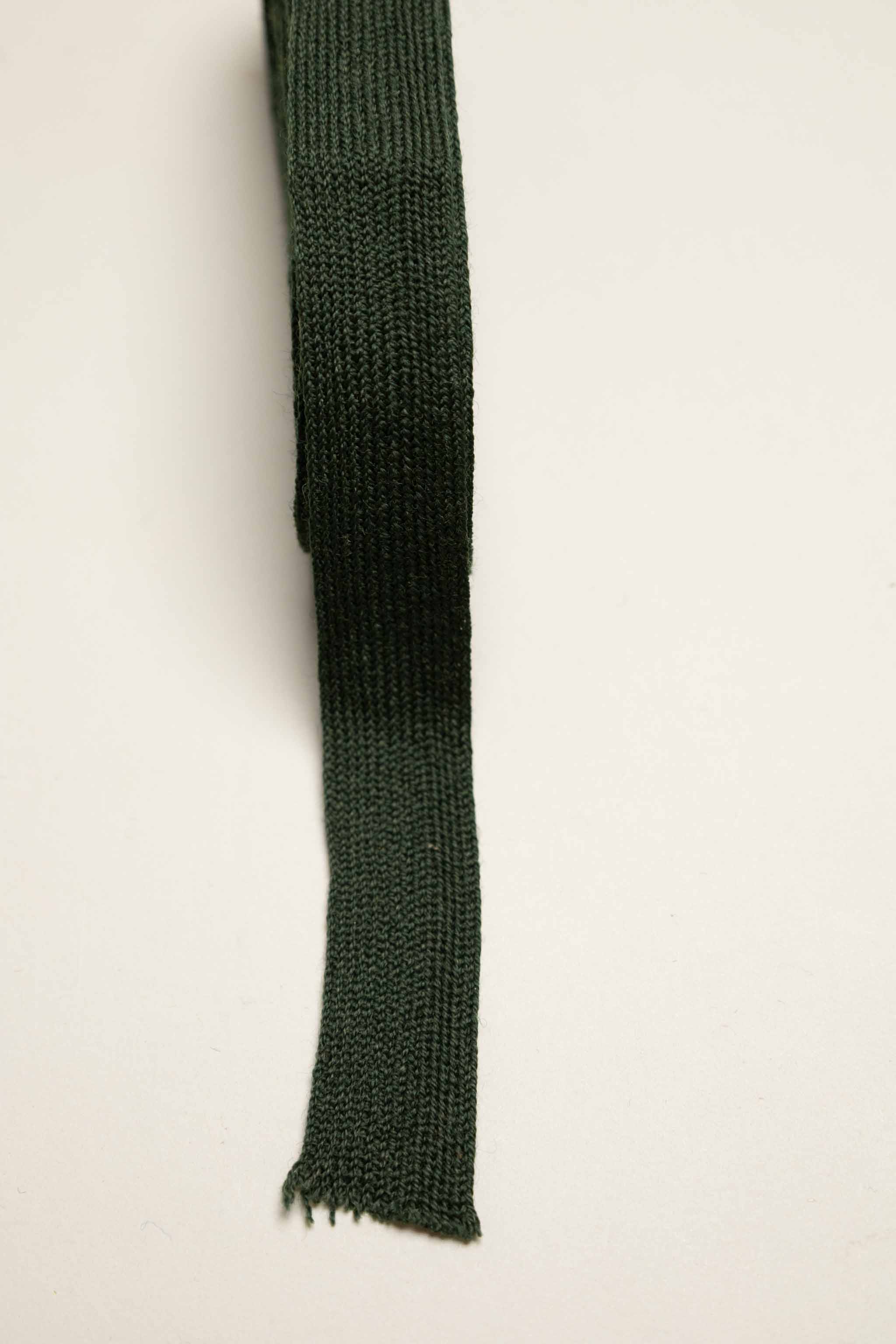 Strikkebånd ull grønn, 25 mm