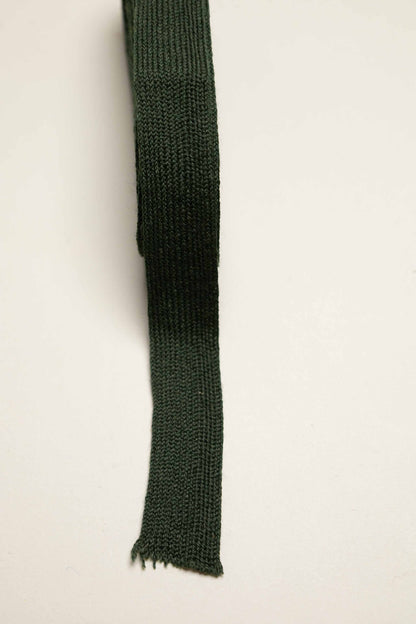 Strikkebånd ull grønn, 25 mm