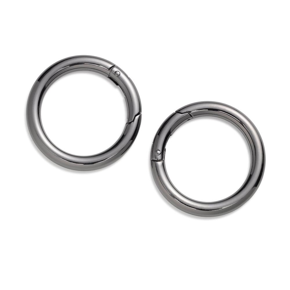 Veskering 35 mm 2 stk - gunmetal