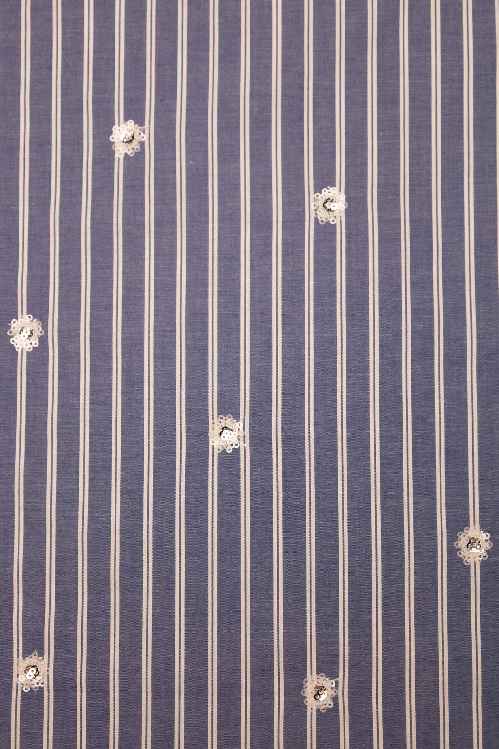 Petra - Paljettblomst poplin