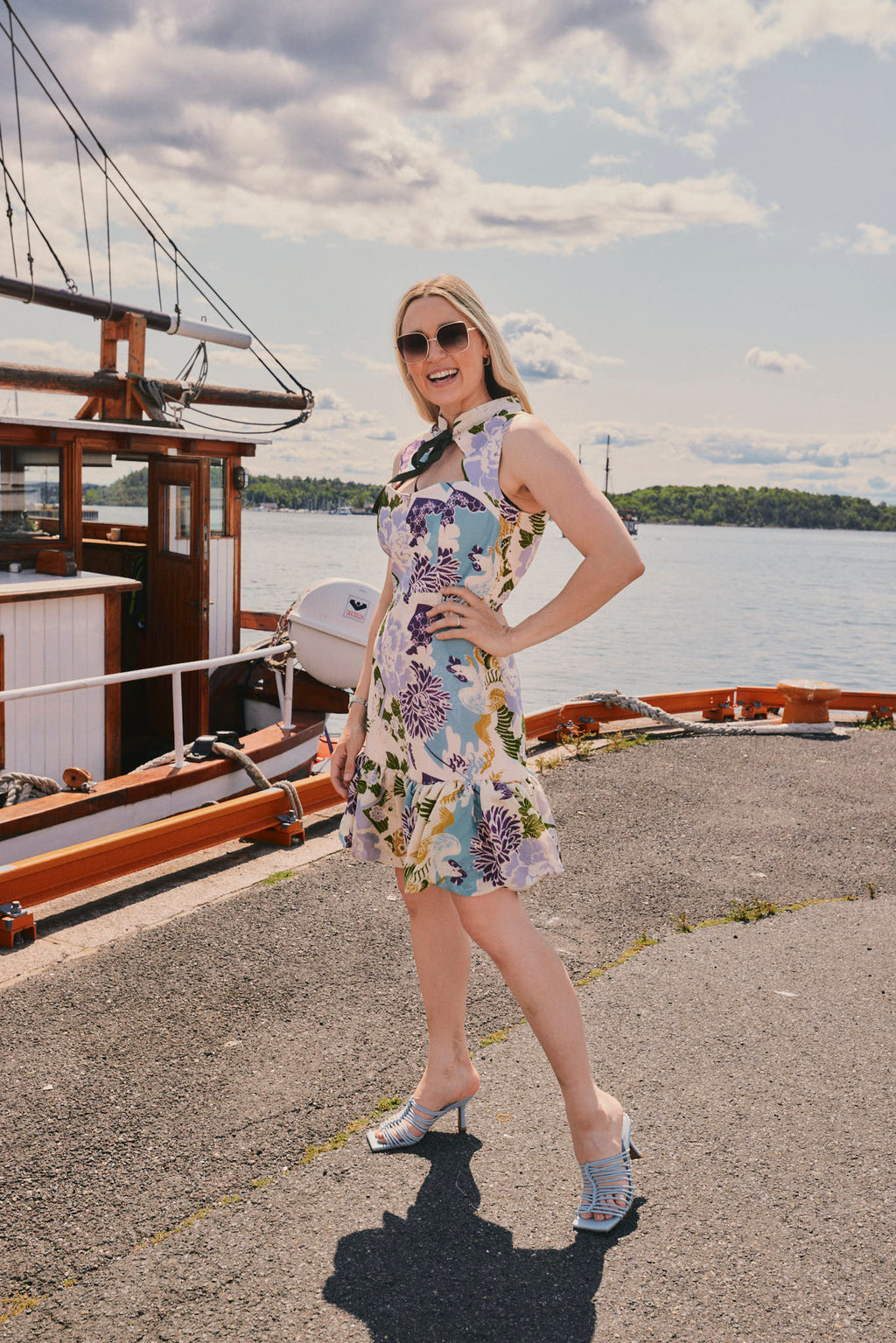 byTimo - Blue Birds Zari Jaquard