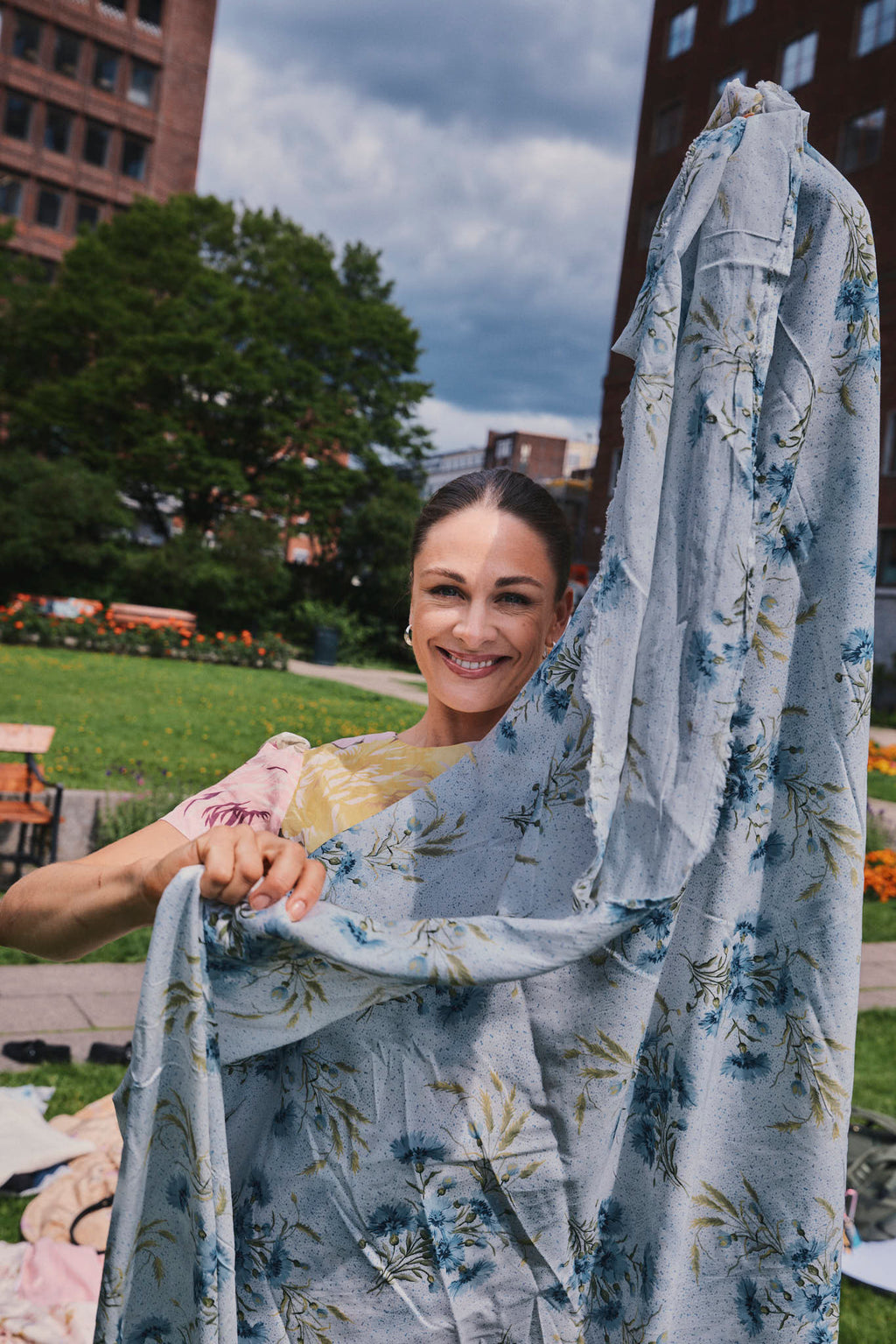 byTimo - Blue Field Sushi Voile