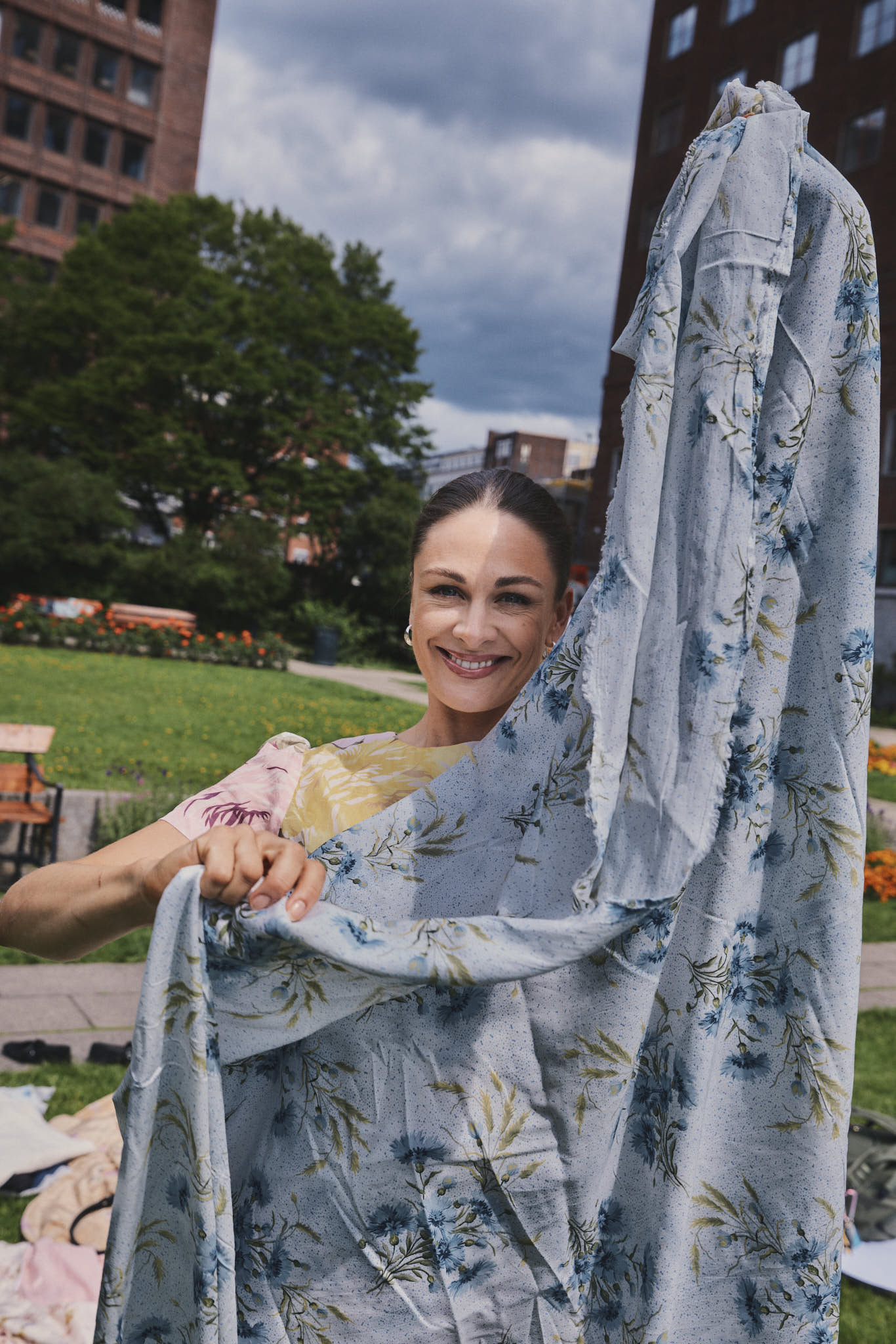 byTimo - Blue Field Poplin