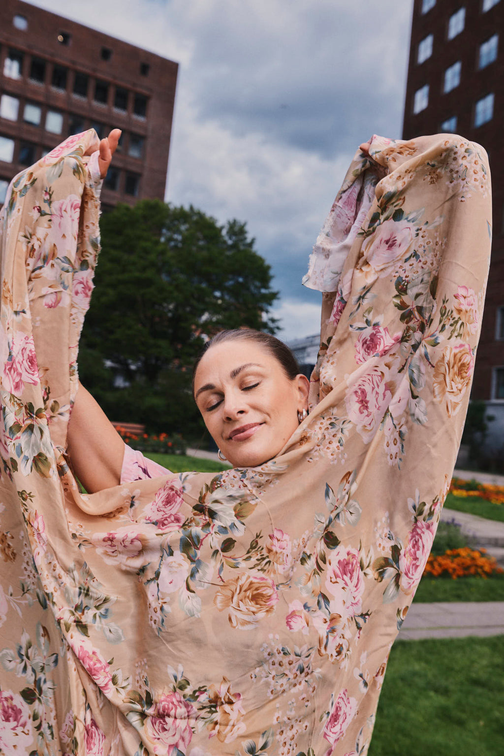 byTimo - Crepe Rose Garden Viscose Crepe