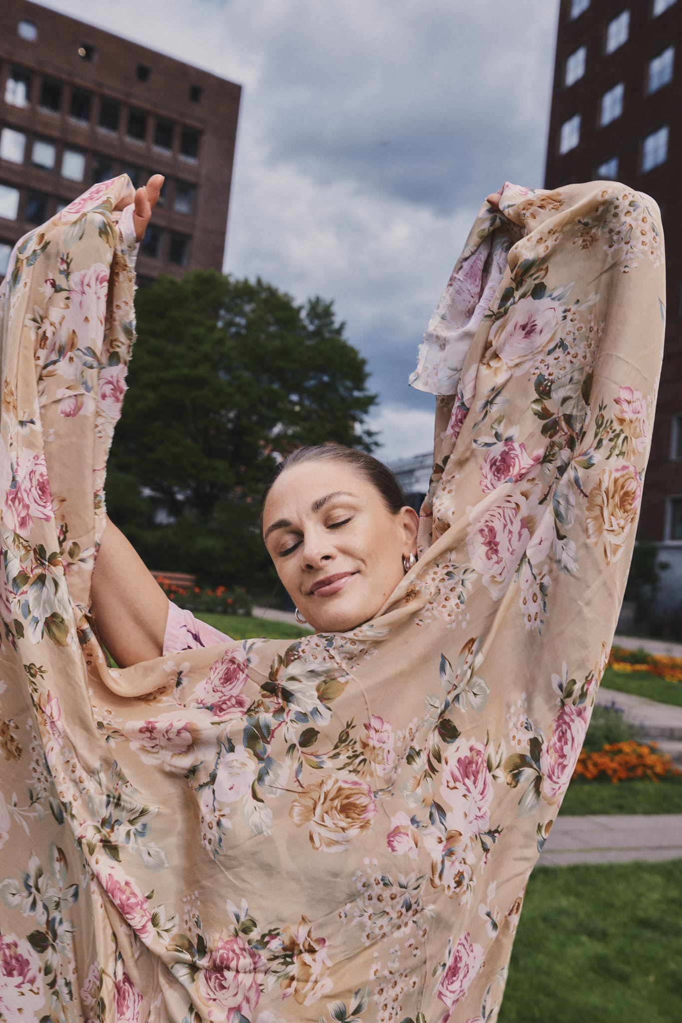 byTimo - Crepe Rose Garden Viscose Crepe