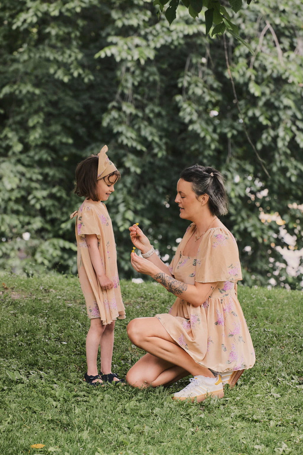 byTimo - Outside Border Lilac Viskose Crepe