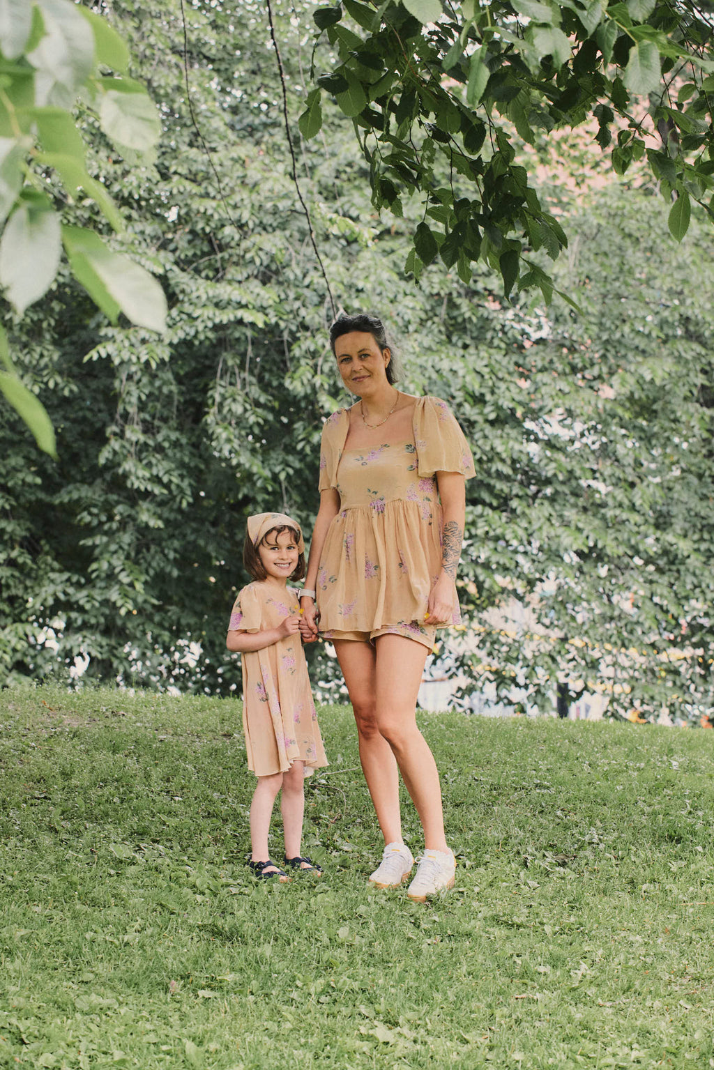 byTimo - Outside Border Lilac Viskose Crepe