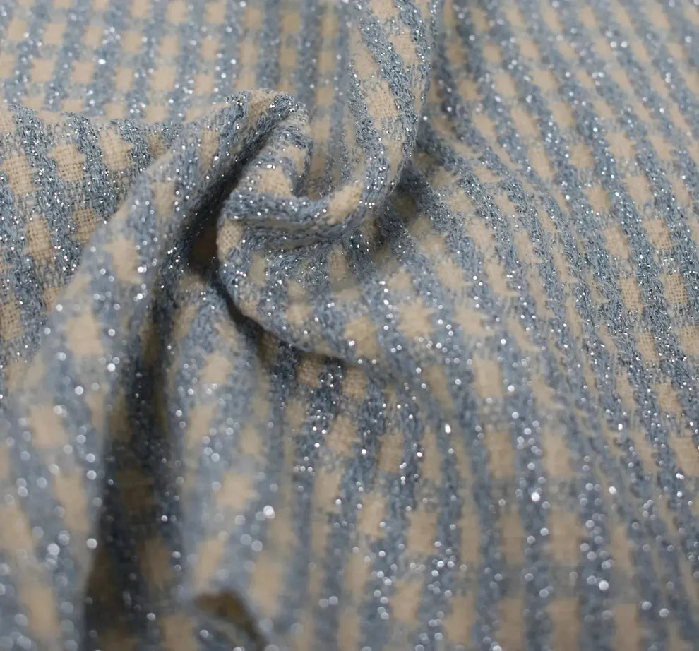 Diana - chanel Glitter Ruter Bomull