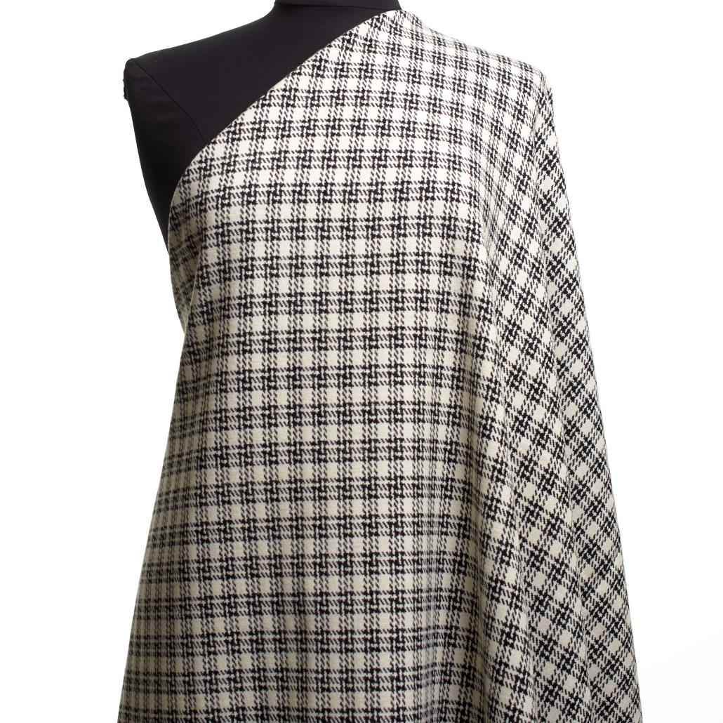 Diana - Hvit Rutet Jaquard Bomull