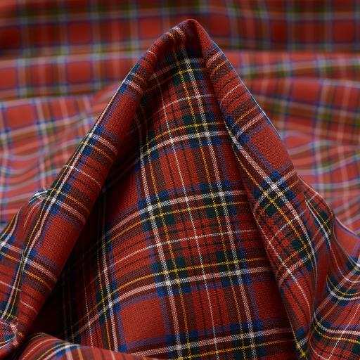 Julia - Tartan rød bomull