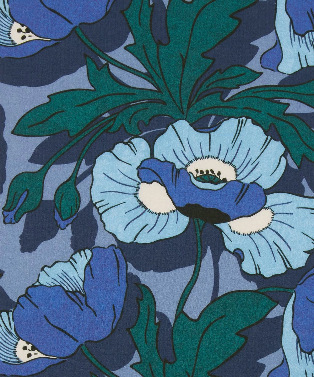 Liberty Fabrics Butterfield Poppy blå