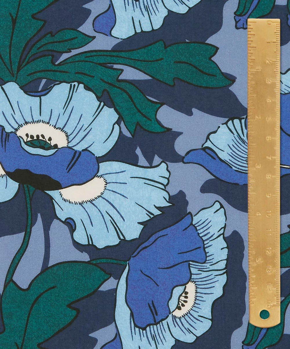 Liberty Fabrics Butterfield Poppy blå