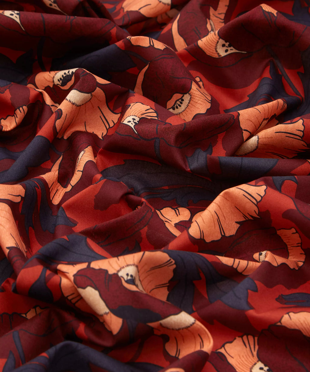 Liberty Fabrics Butterfield Poppy rød