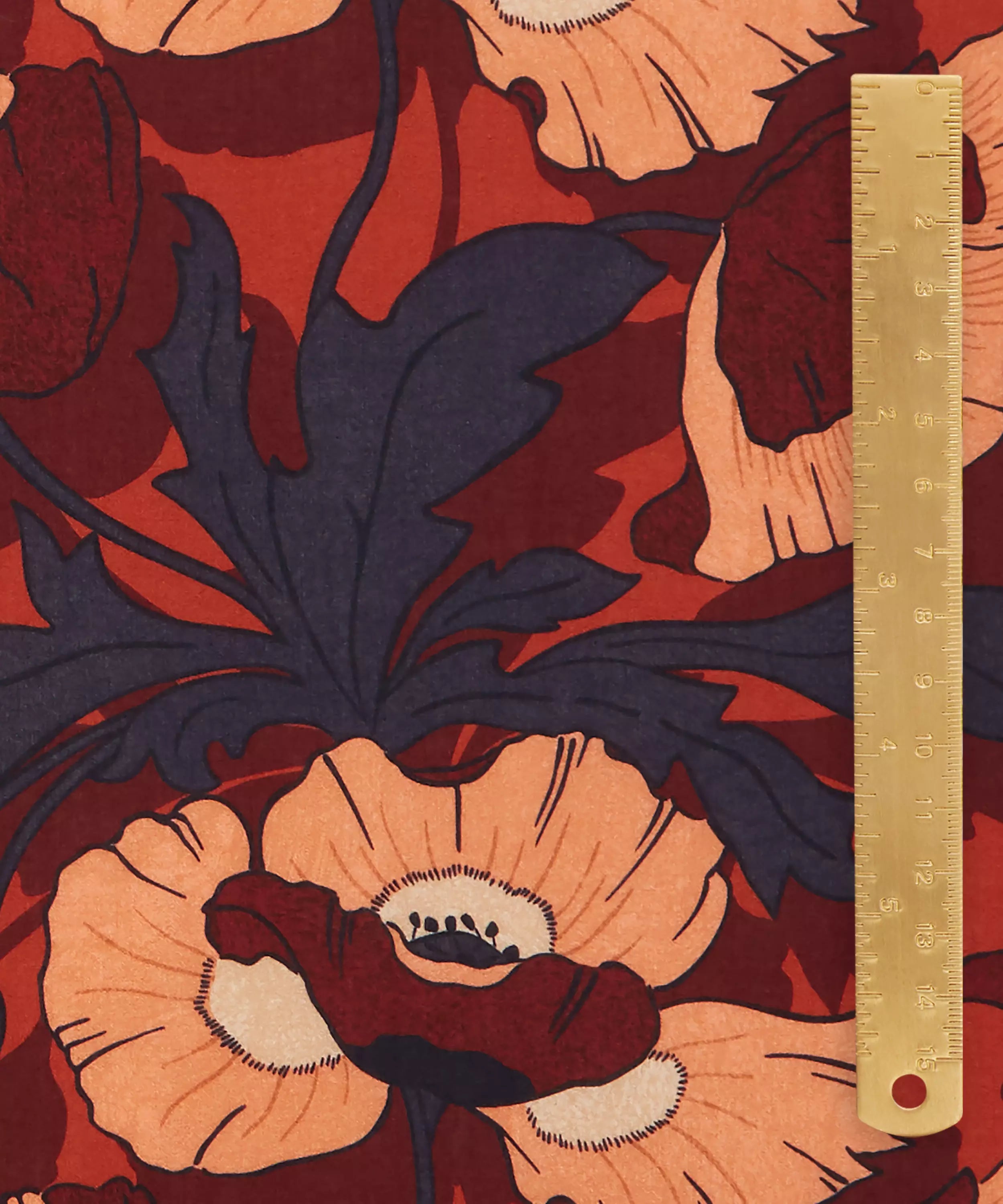 Liberty Fabrics Butterfield Poppy rød