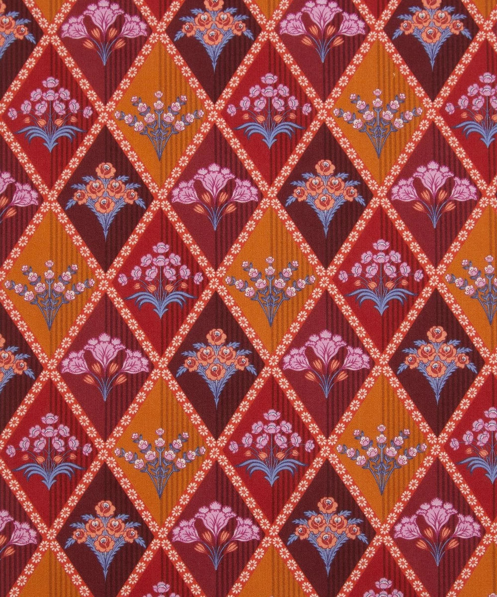 Liberty Fabrics Floral Harlequin rød