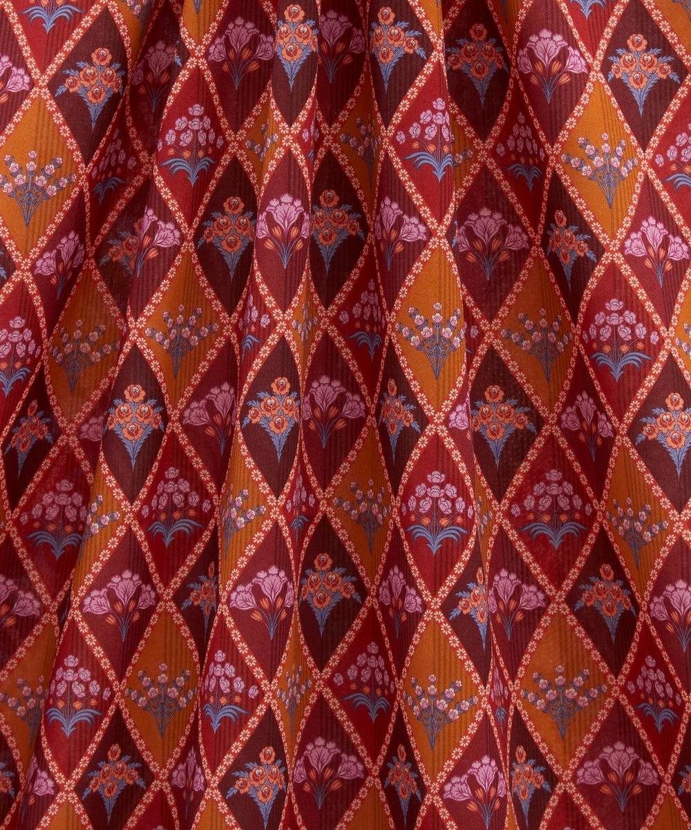 Liberty Fabrics Floral Harlequin rød