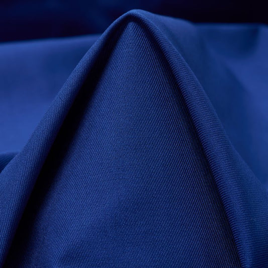 Birgitte - Safirblå Bomull