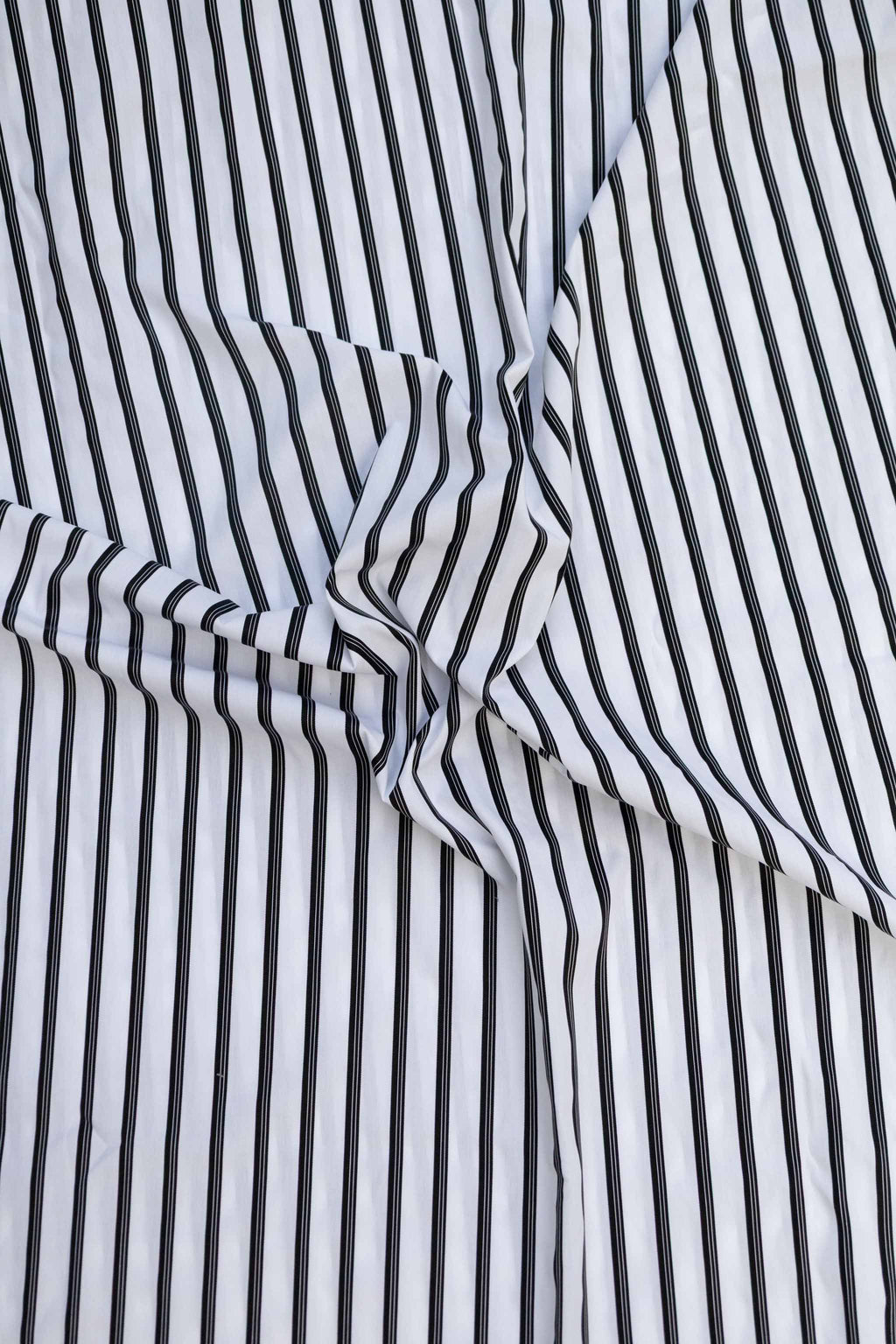 Petra Striper Svart Hvit Poplin