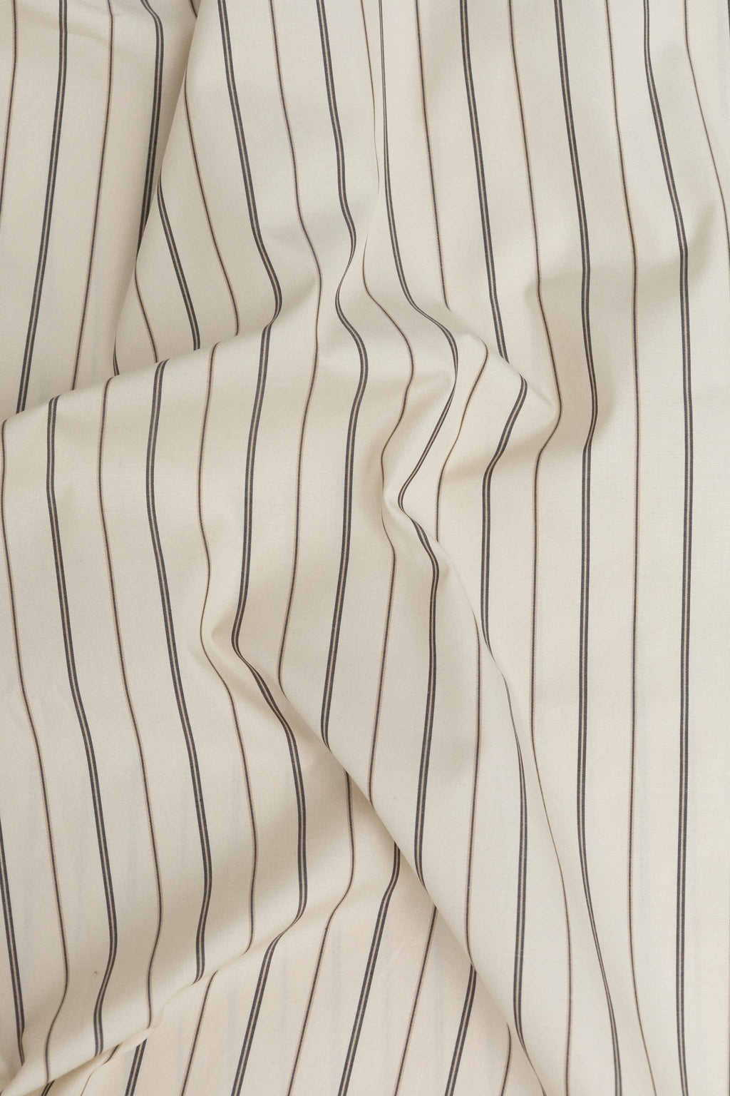 Petra Striper Krem Poplin