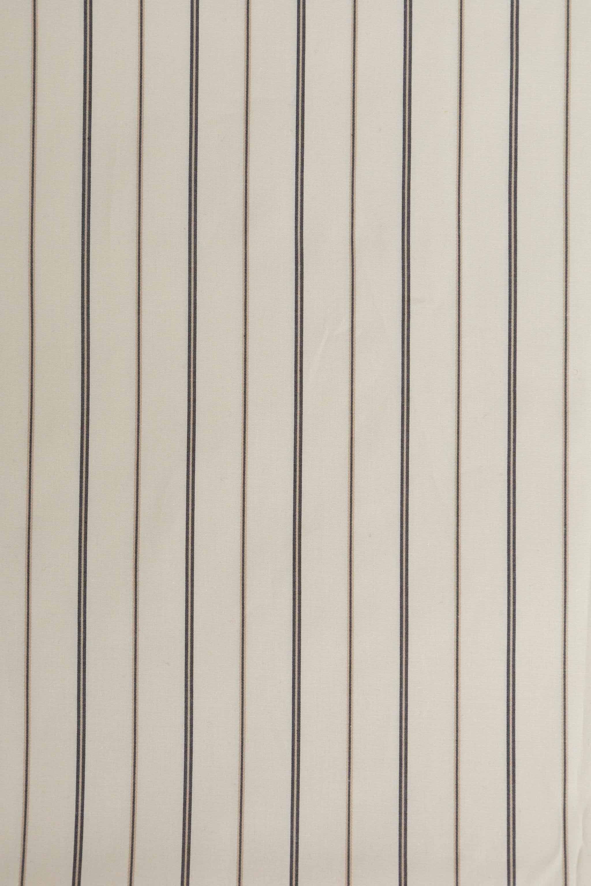 Petra Striper Krem Poplin