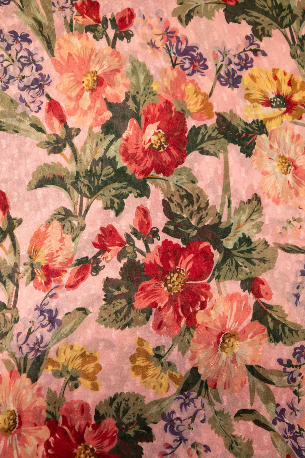 byTiMo - Pink Flower Viskose Satin