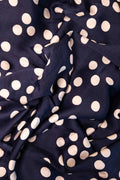 byTiMo - Dotted Blue Viskose Satin