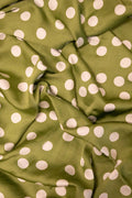 byTiMo - Dotted Green Viskose Satin