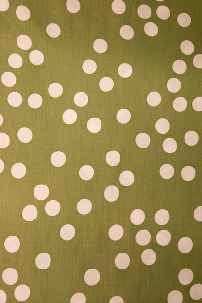 byTiMo - Dotted Green Viskose Satin