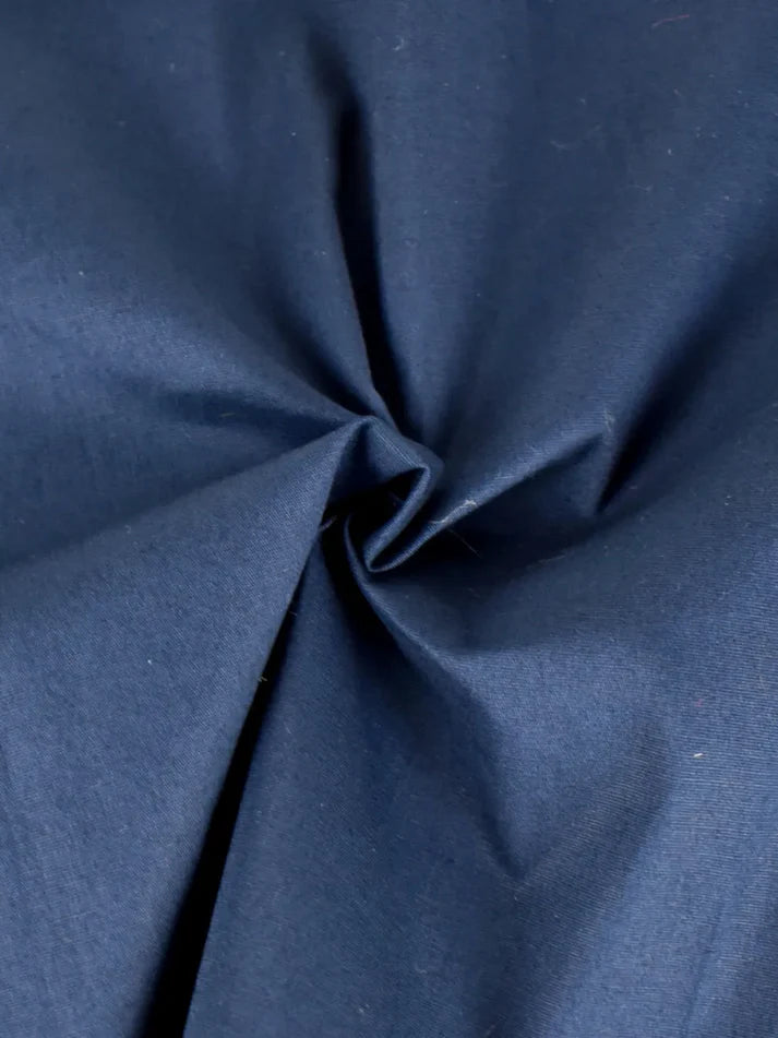 Polly - Denimblå Bomull Poplin