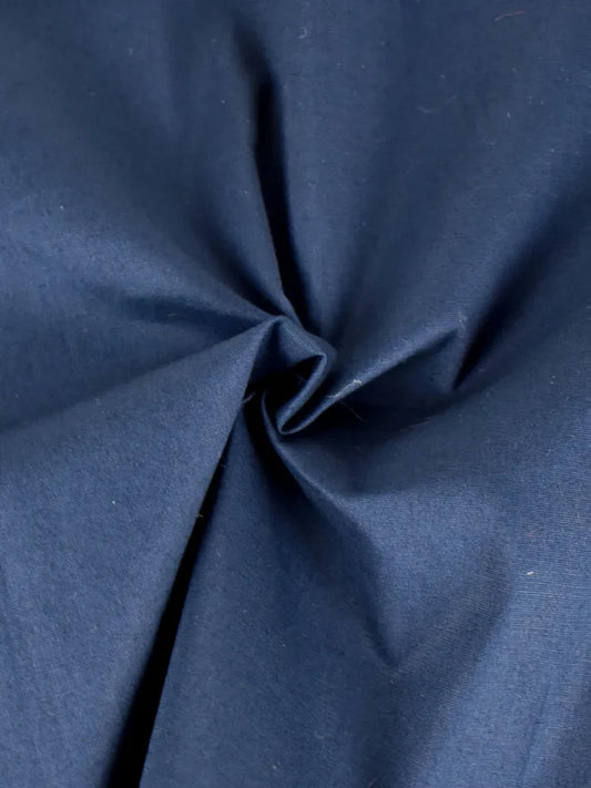Polly - Denimblå Bomull Poplin