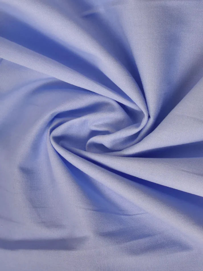 Polly - Lys blå stretch Poplin