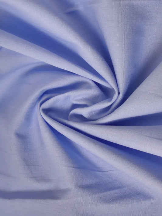 Polly - Lys blå stretch Poplin