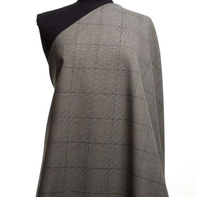 Penelope - Sort/hvit rutet ull/bomull