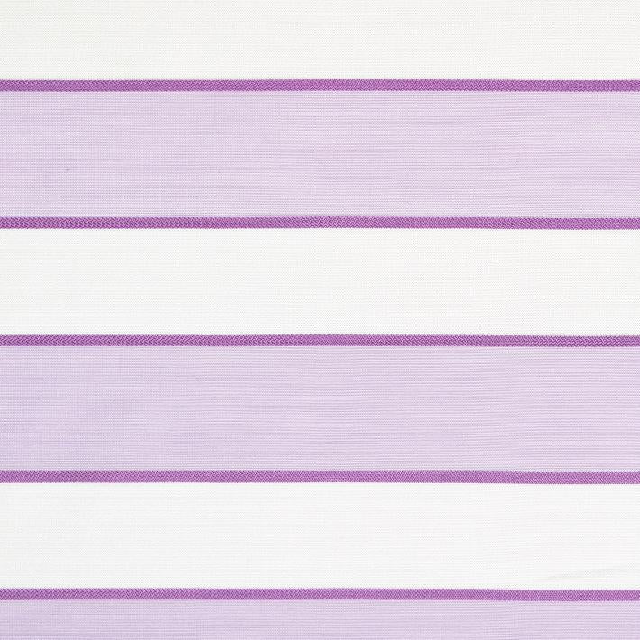 Sandra - Lilla/hvit striper silke