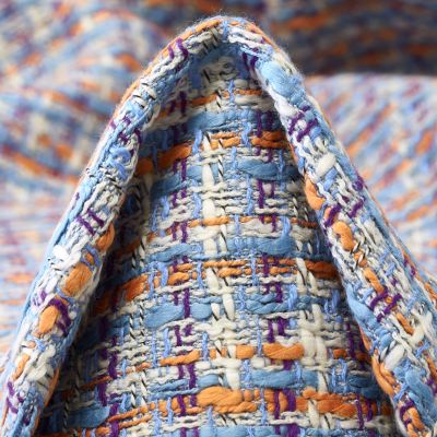 Diana - Blå/Lilla rutet Bomull