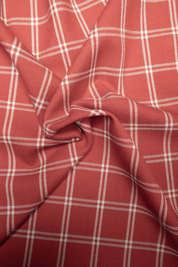 Frøya - Rød med lyse ruter