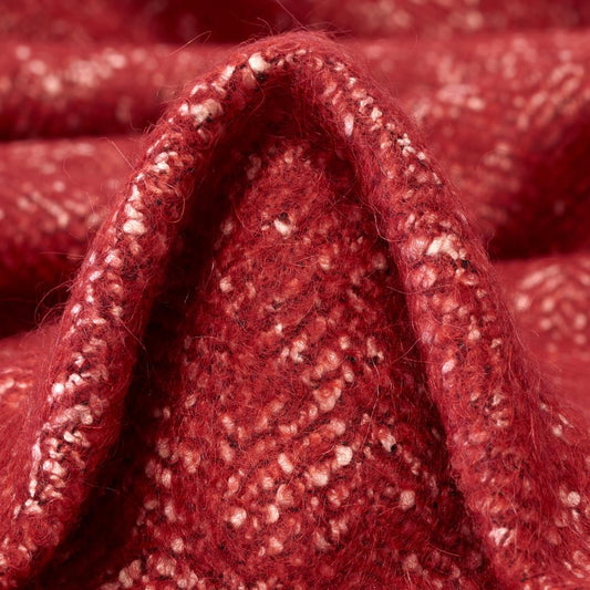 Diana - Rød Herringbone Ull