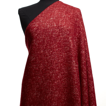 Diana - Rød Herringbone Ull