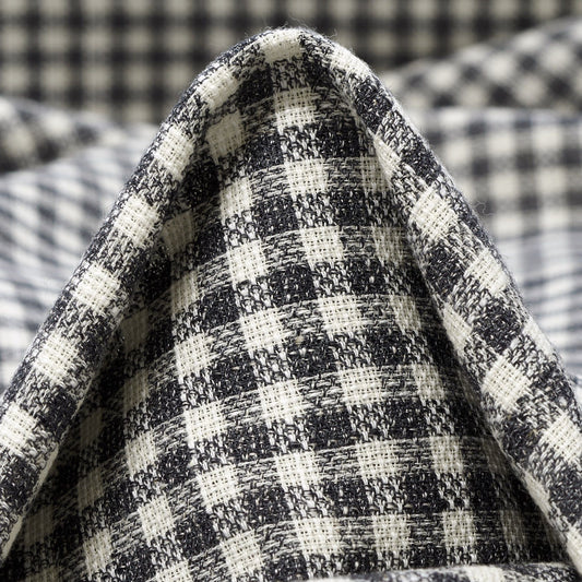 Karen - Ruter grå/hvit Ull