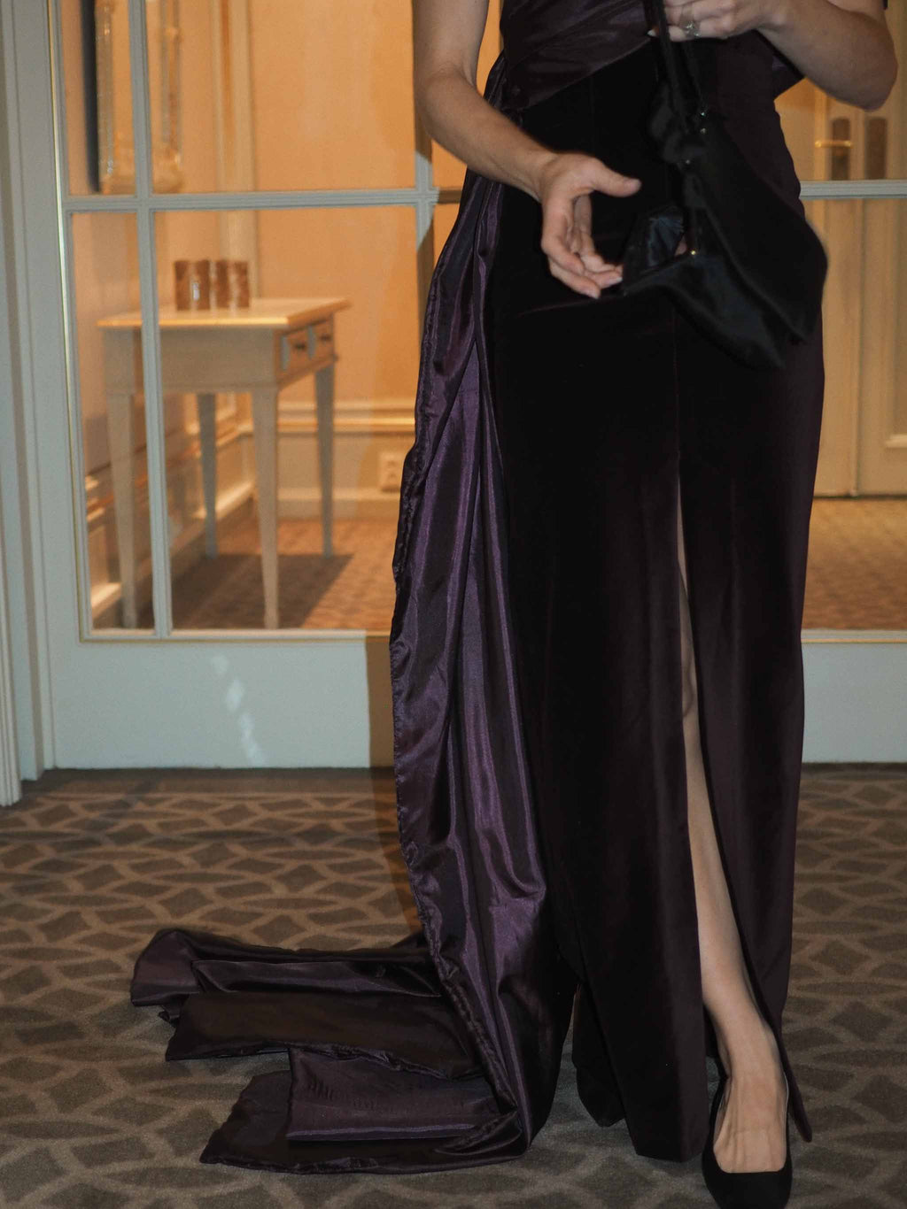 Vera - Mørk plomme Velur