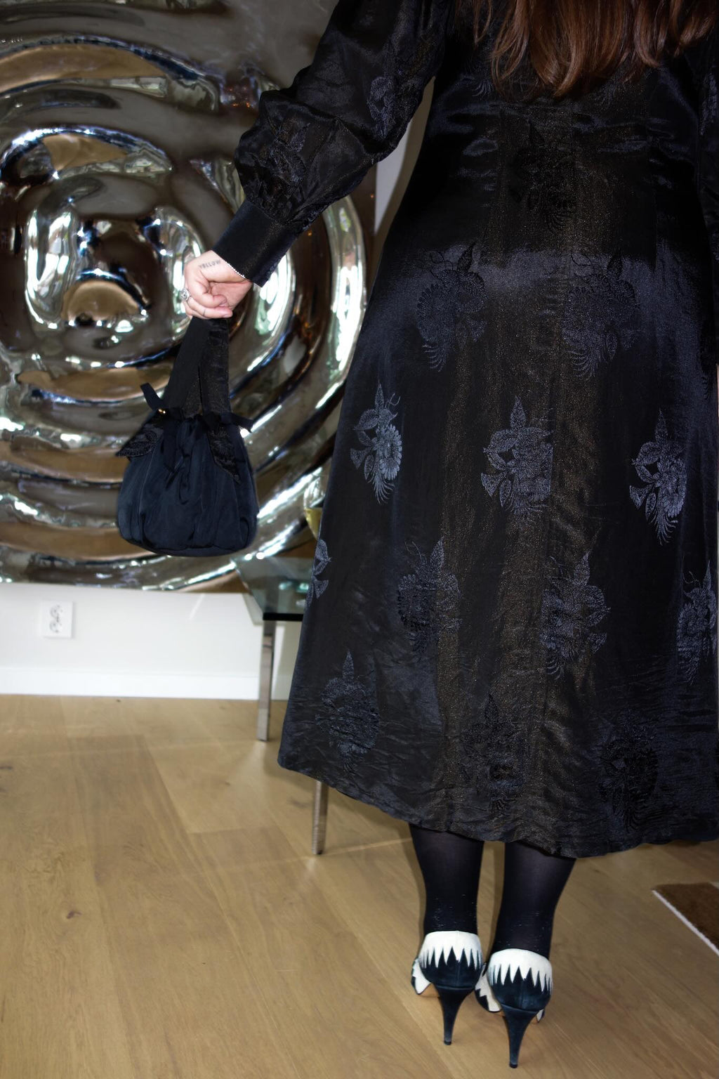 byTimo - Black Zari Jaquard