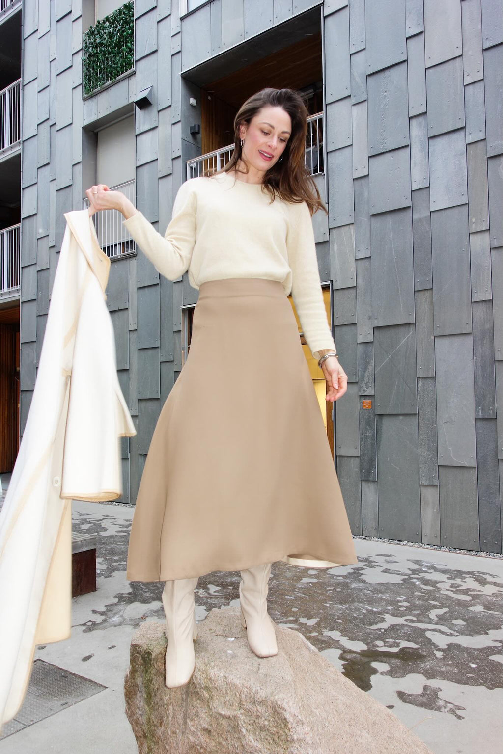 Viskose Crêpe Praline